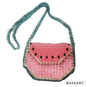 Bouffant’s & Broken Hearts Watermelon Beaded Purse